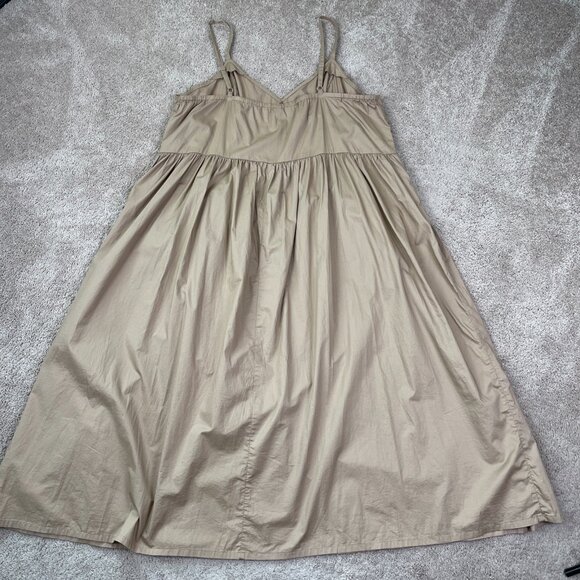 Old Navy Dress Womens XXL Brown Cotton Country Western Prairie Minimalist Basic - Picture 8 of 9